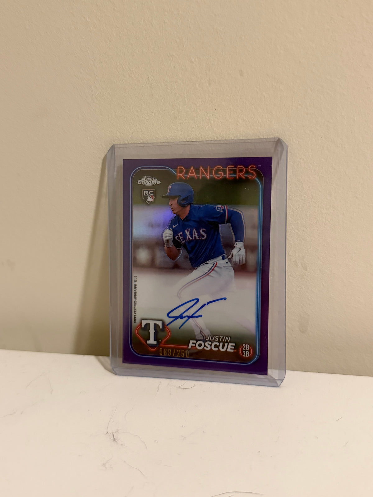 2024 Topps Chrome Justin Foscue RC Autograph /250
