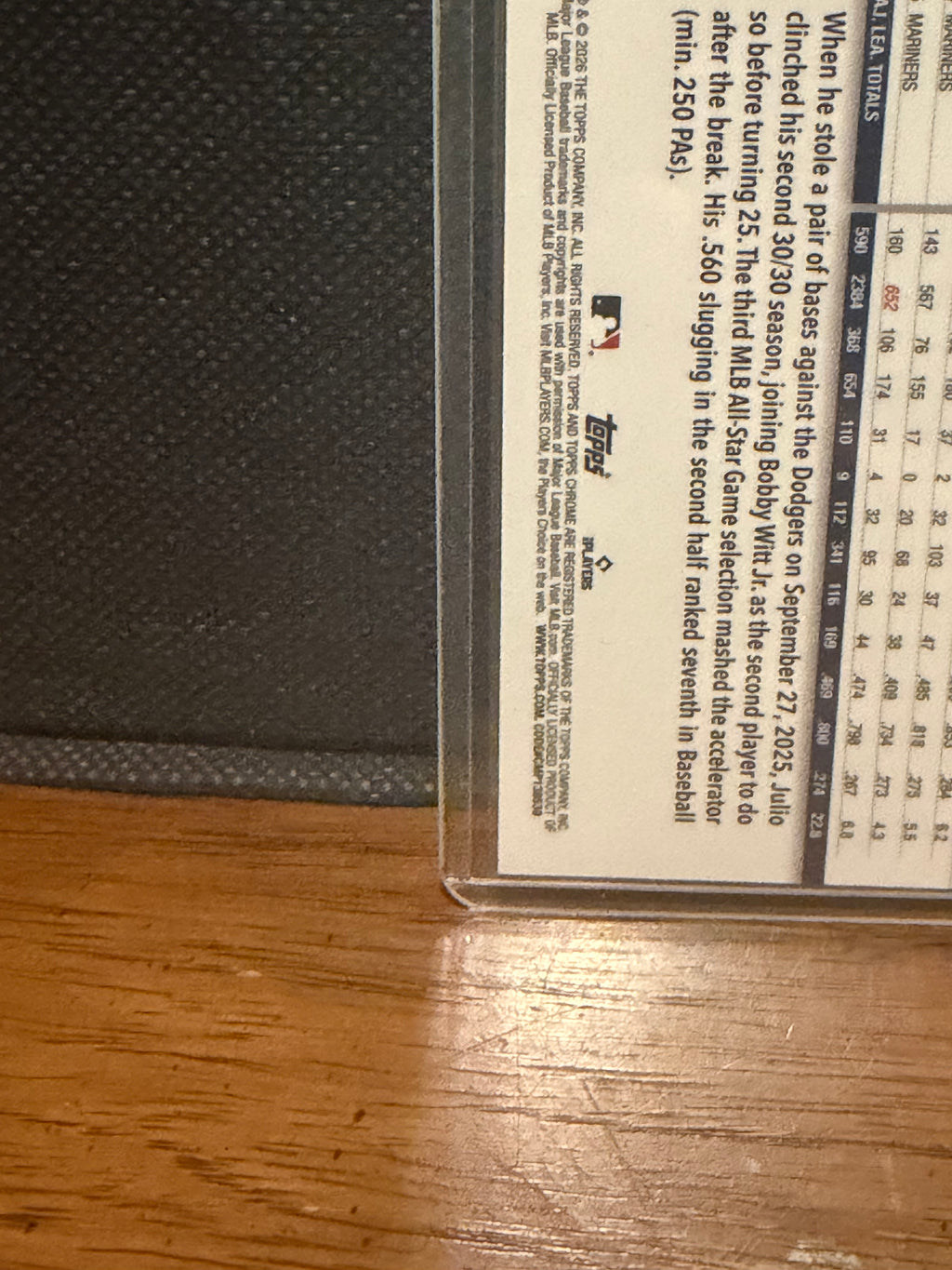 2026 Topps Chrome Julio Rodríguez Green X-Fractor /99