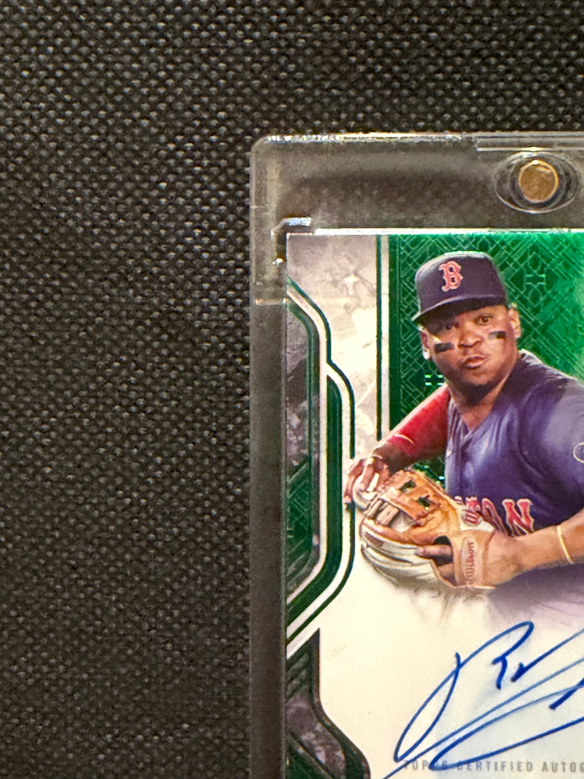 2025 Topps Tier One Rafael Devers Prime Performers Green Foil Autograph 1/20