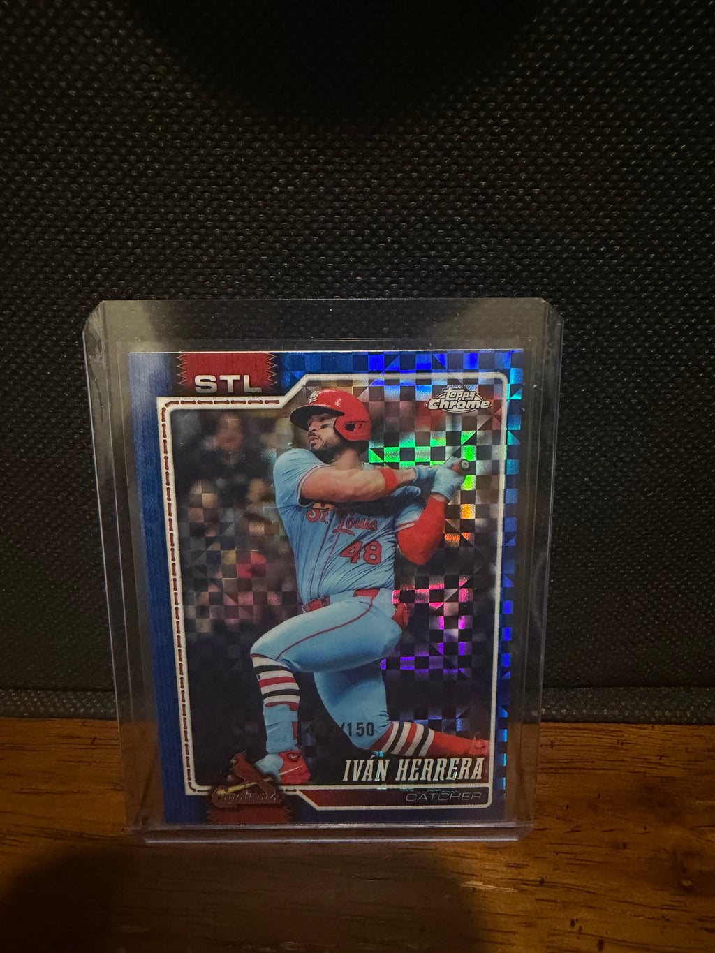 2026 Topps Chrome Iván Herrera Blue X-Fractor /150