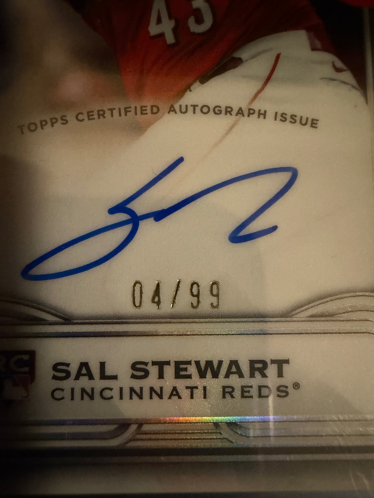 2026 Topps Tribute Sal Stewart Cincinnati Reds #LIA-SS Rookie Auto /99