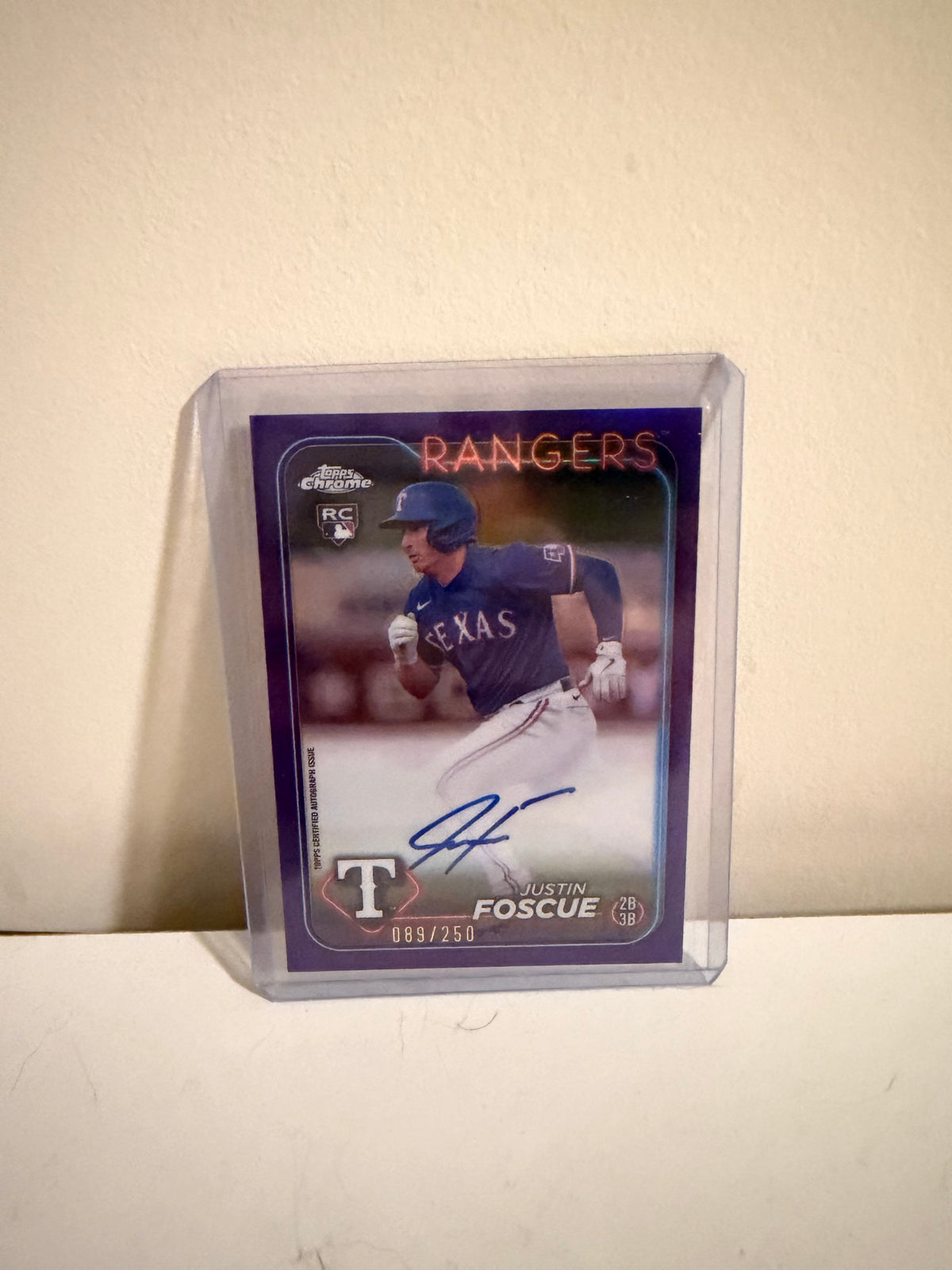 2024 Topps Chrome Justin Foscue RC Autograph /250