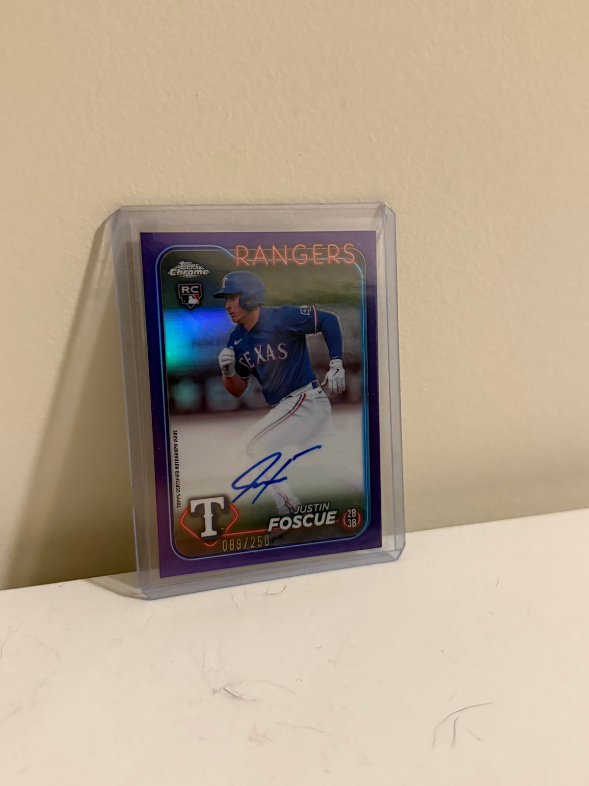 2024 Topps Chrome Justin Foscue RC Autograph /250
