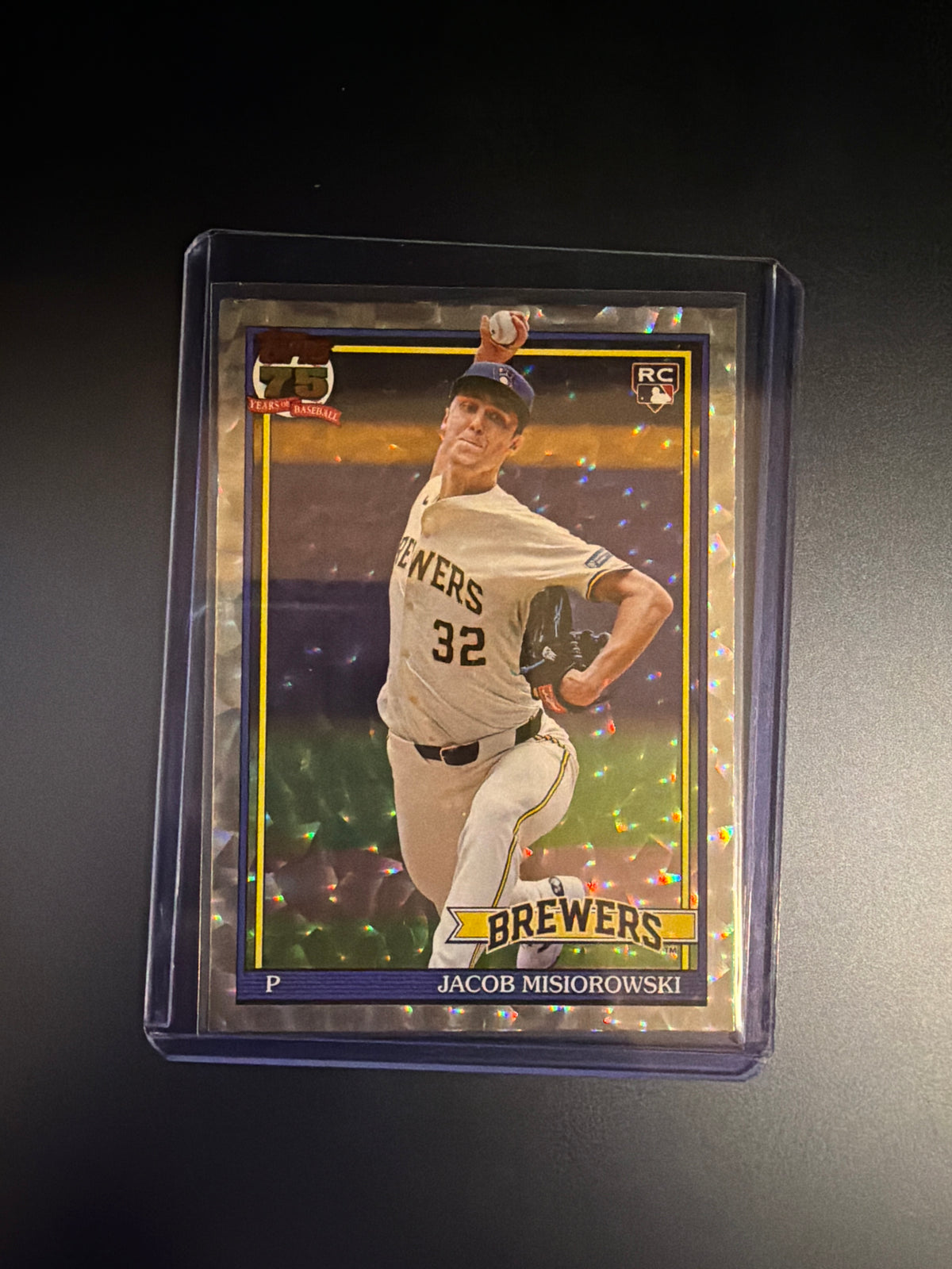 2026 Topps 1991 Jacob Misiorowski RC Crackleboard Foil #T91-74