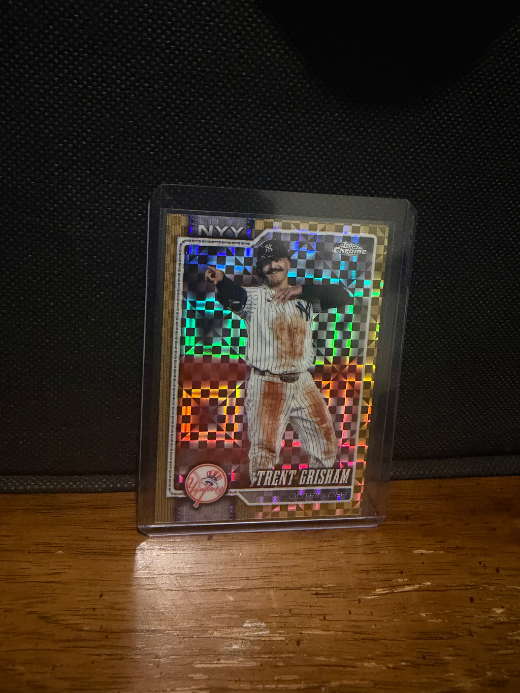 2026 Topps Chrome Trent Grisham Gold X-Fractor /50