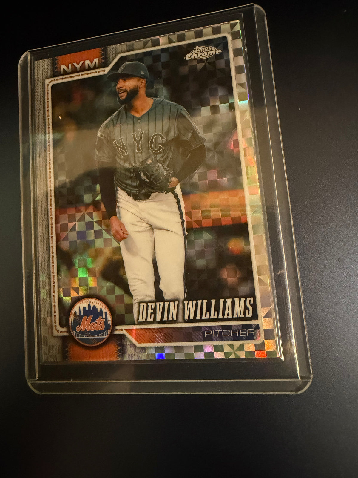 Devin Williams 2026 Topps Chrome X-Fractor
