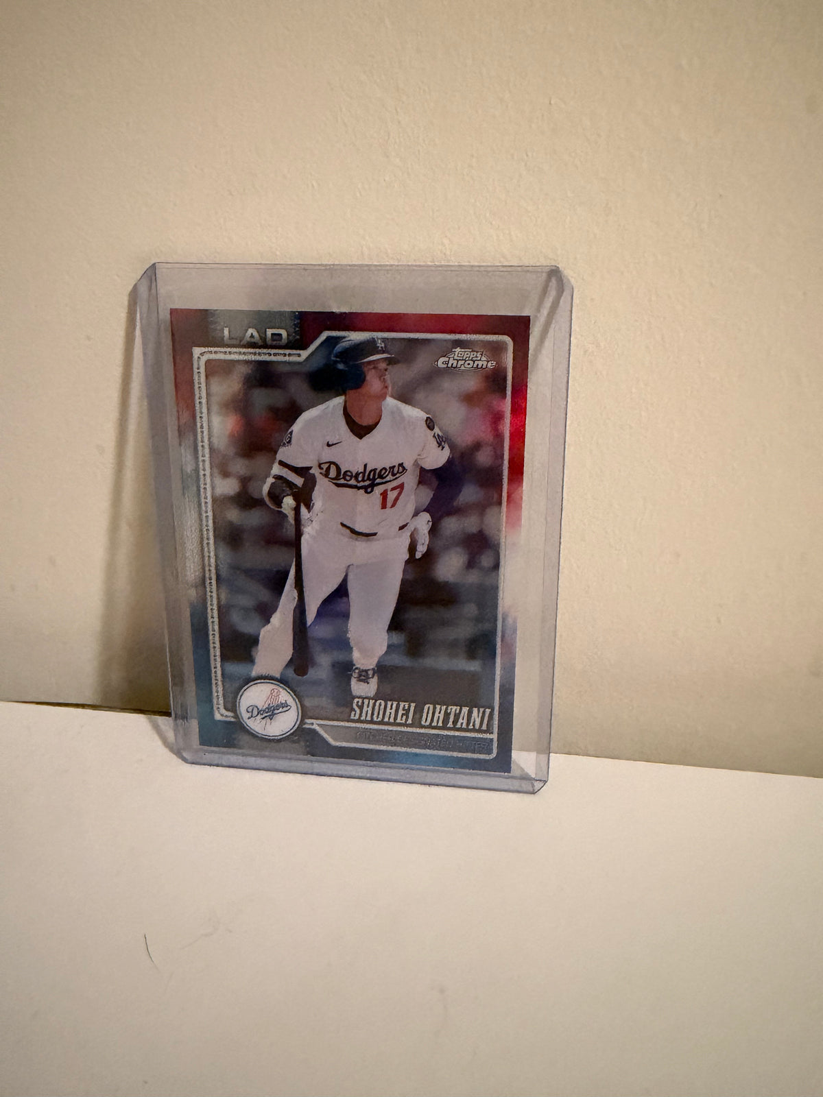 2026 Topps Chrome Shohei Ohtani Red, White & Blue Refractor #1