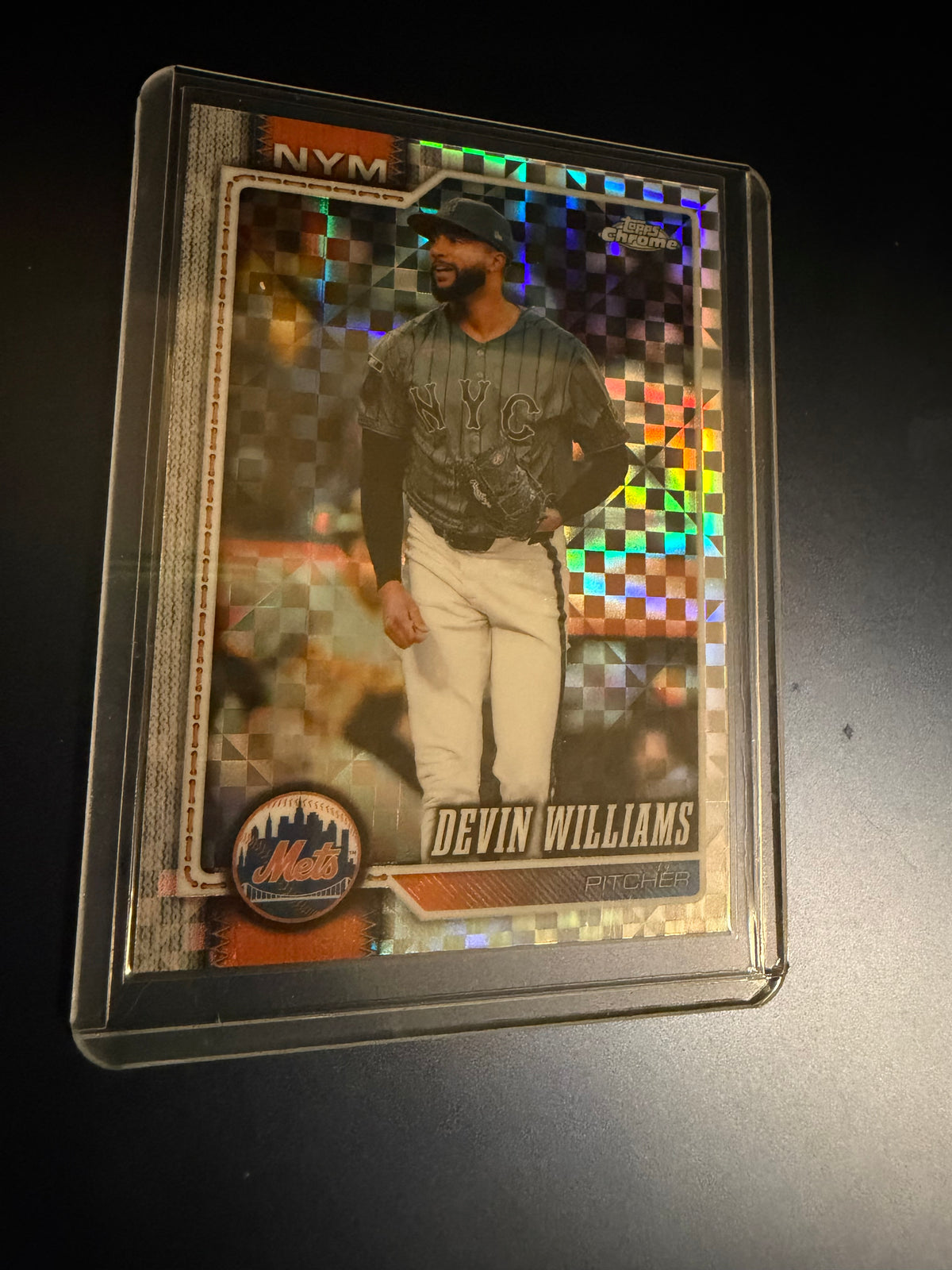 Devin Williams 2026 Topps Chrome X-Fractor