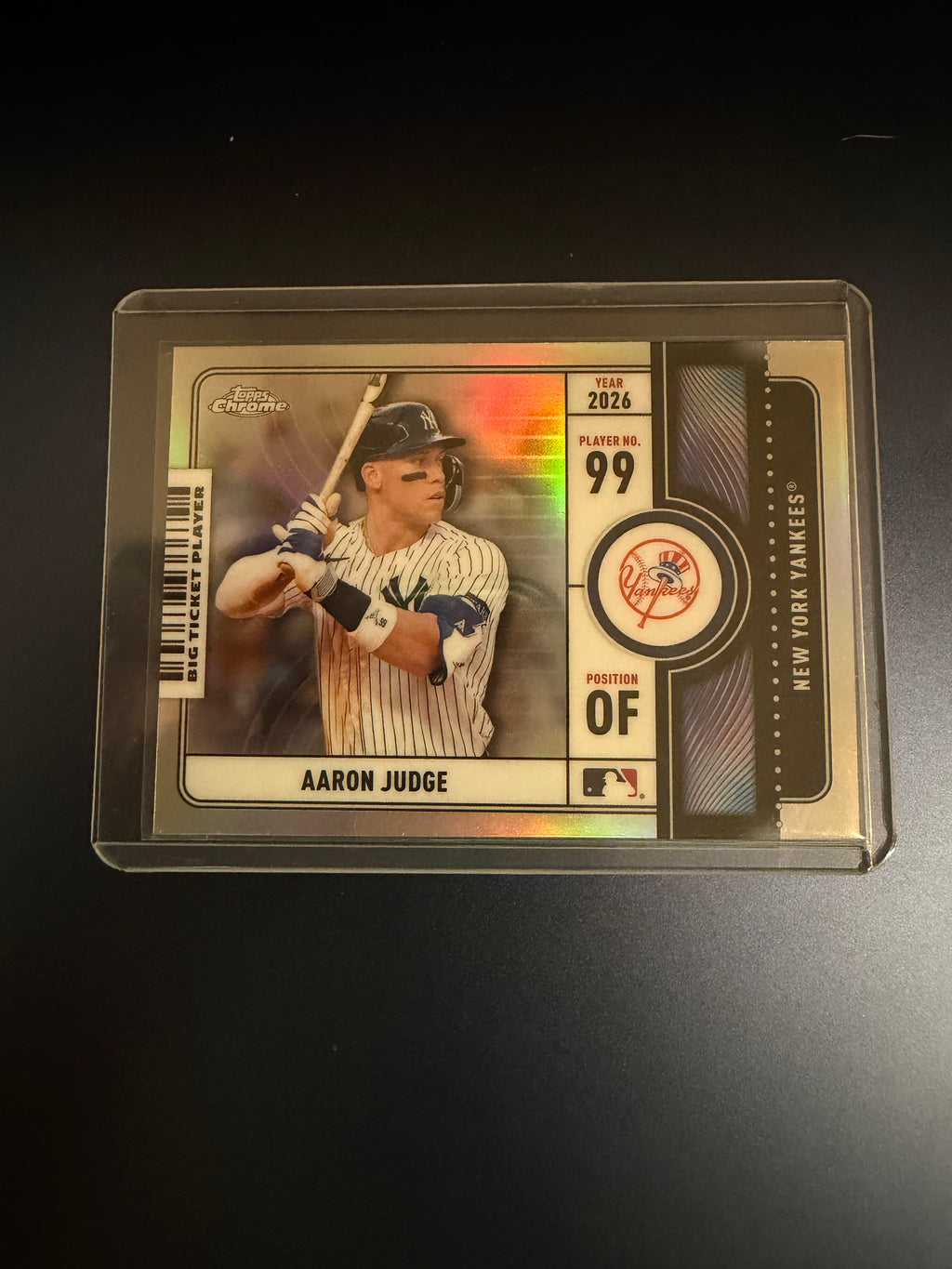 Aaron Judge 2026 Topps Chrome Big Ticket Insert