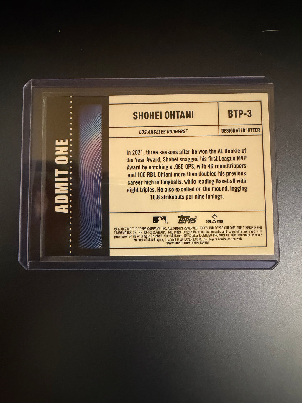 Shohei Ohtani 2026 Topps Chrome Big Ticket Insert