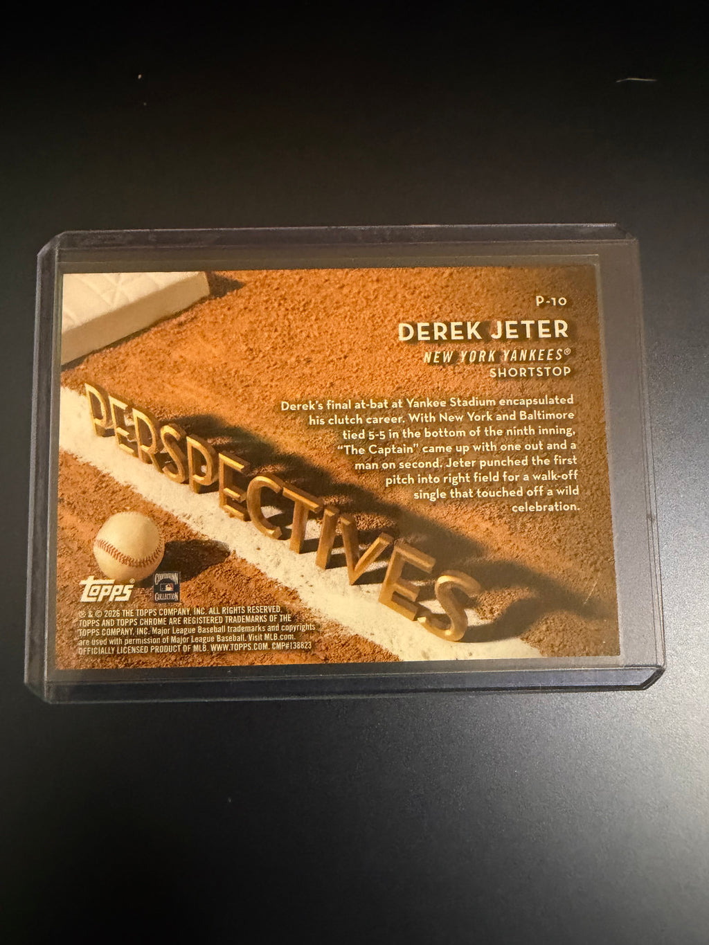 Derek Jeter 2026 Topps Chrome Perspectives Insert