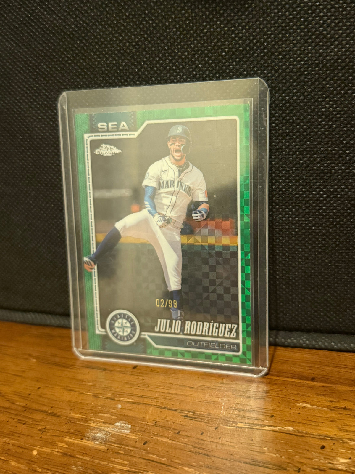 2026 Topps Chrome Julio Rodríguez Green X-Fractor /99