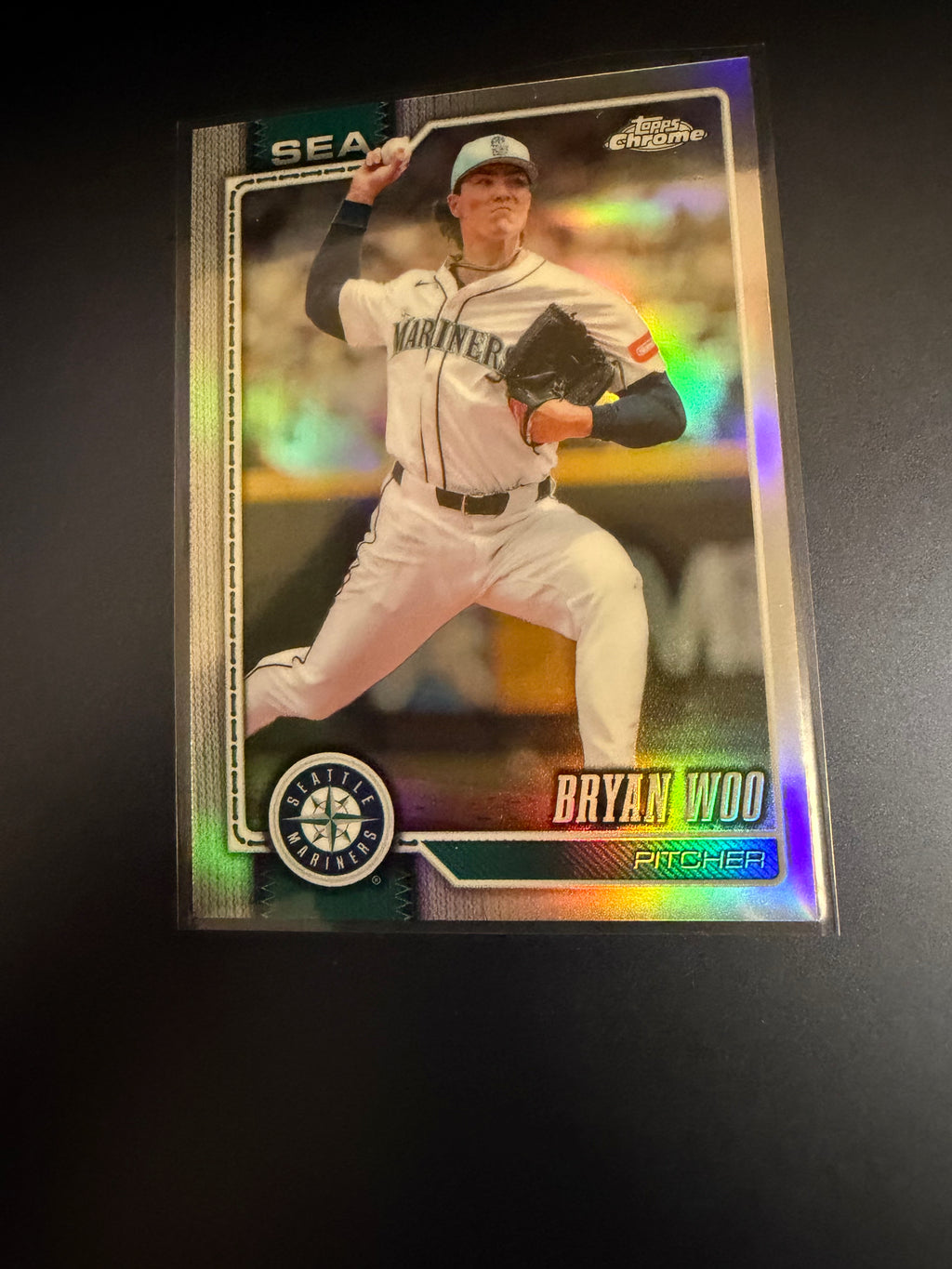 2026 Topps Chrome Bryan Woo #31 Refractor