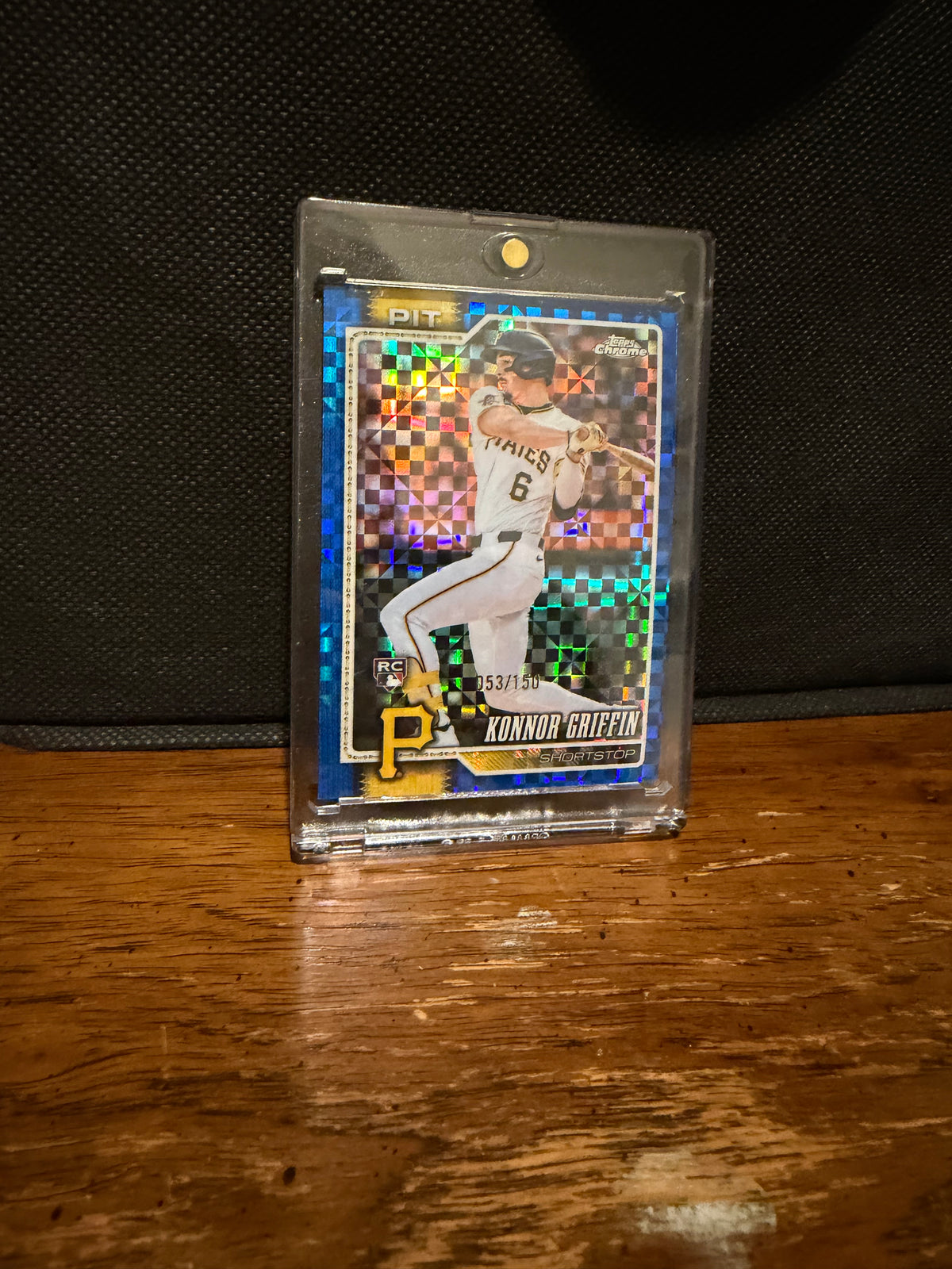 2026 Topps Chrome Konnor Griffin RC Blue X-Fractor /150 #74