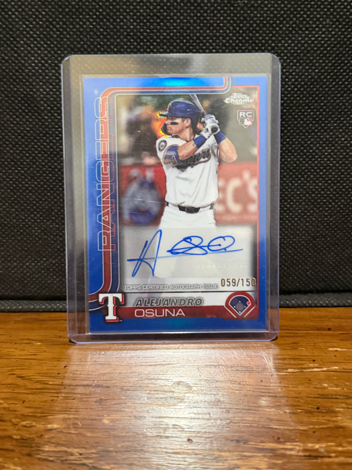 2025 Topps Chrome Update Alejandro Osuna RC Blue Autograph /150 #AC-AO