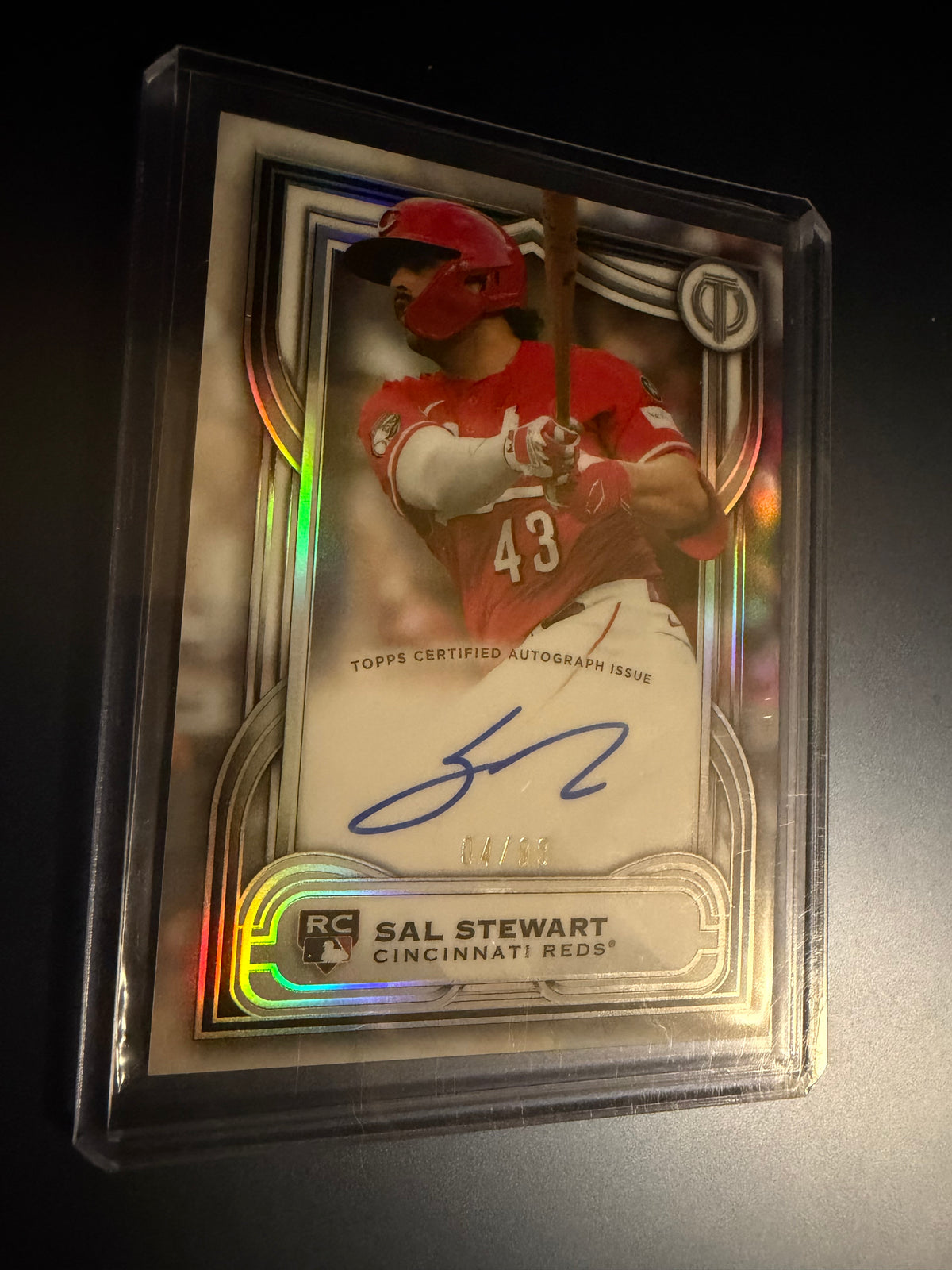 2026 Topps Tribute Sal Stewart Cincinnati Reds #LIA-SS Rookie Auto /99