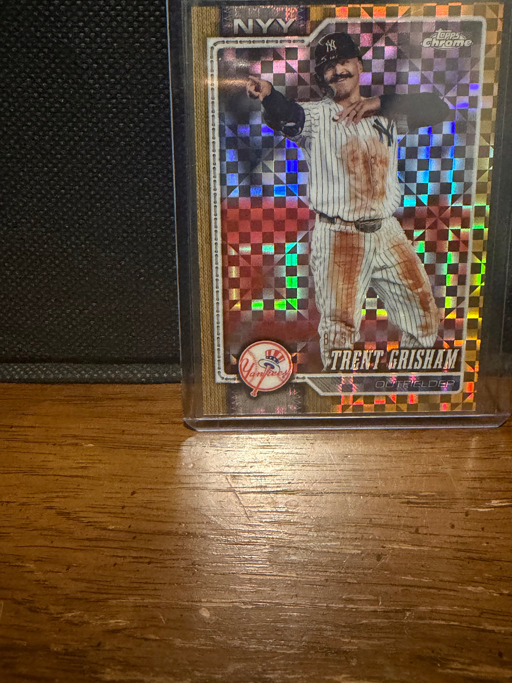 2026 Topps Chrome Trent Grisham Gold X-Fractor /50
