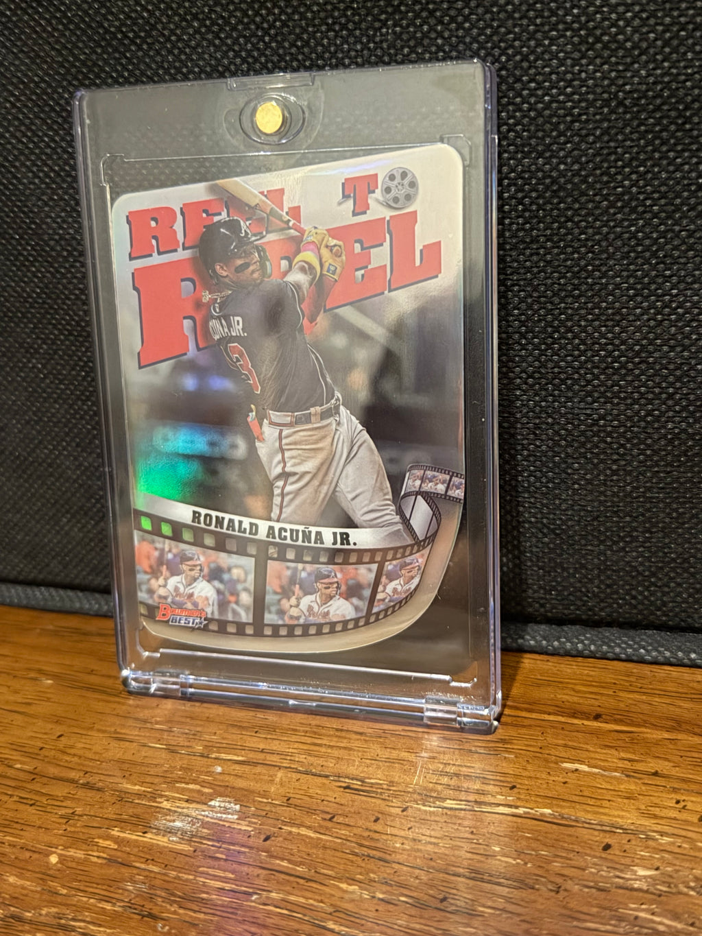 Ronald Acuna Jr 2023 Bowman's Best Reel to Reel Die-Cut #RR-5 RAW