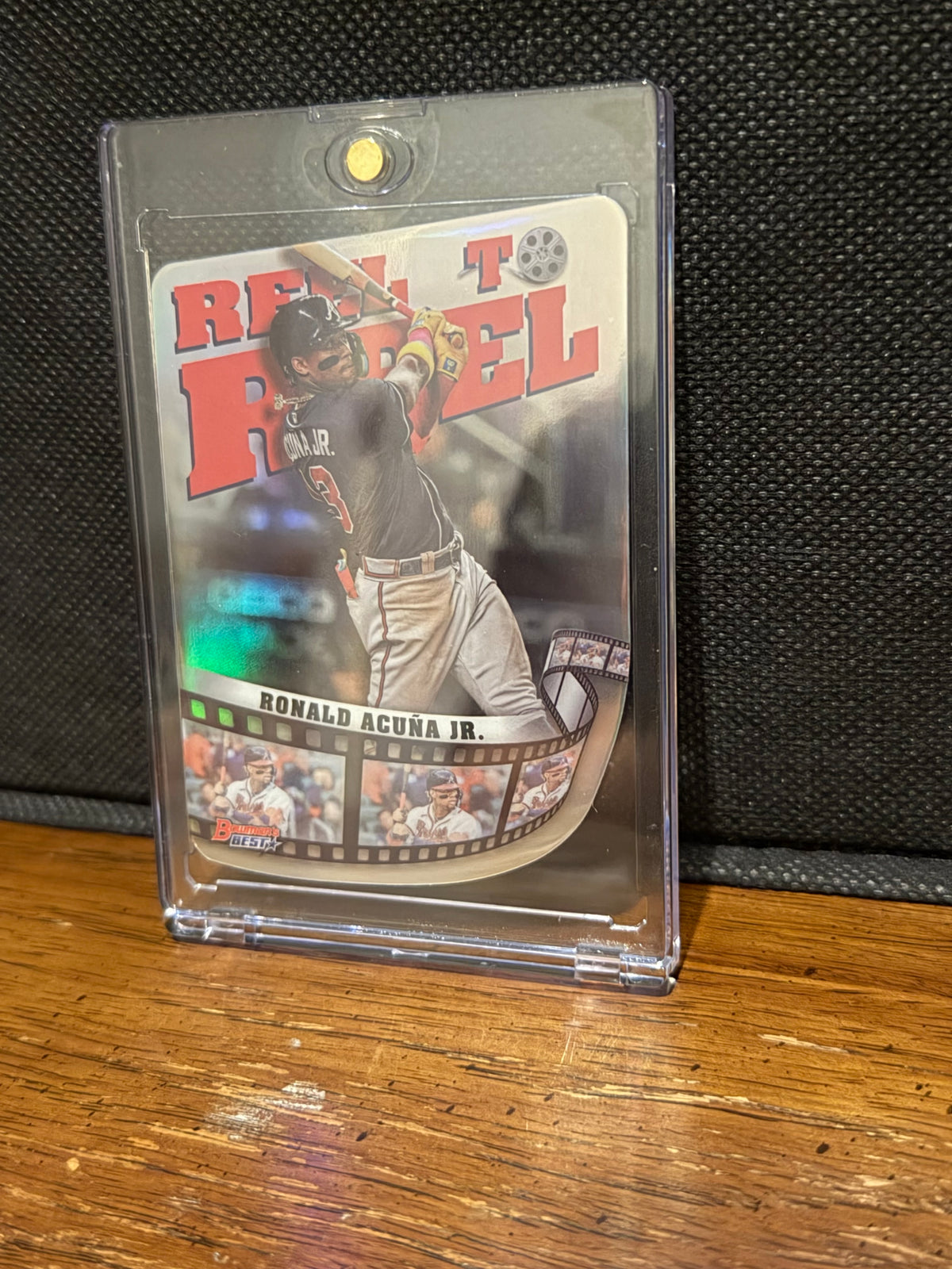 Ronald Acuna Jr 2023 Bowman's Best Reel to Reel Die-Cut #RR-5 RAW