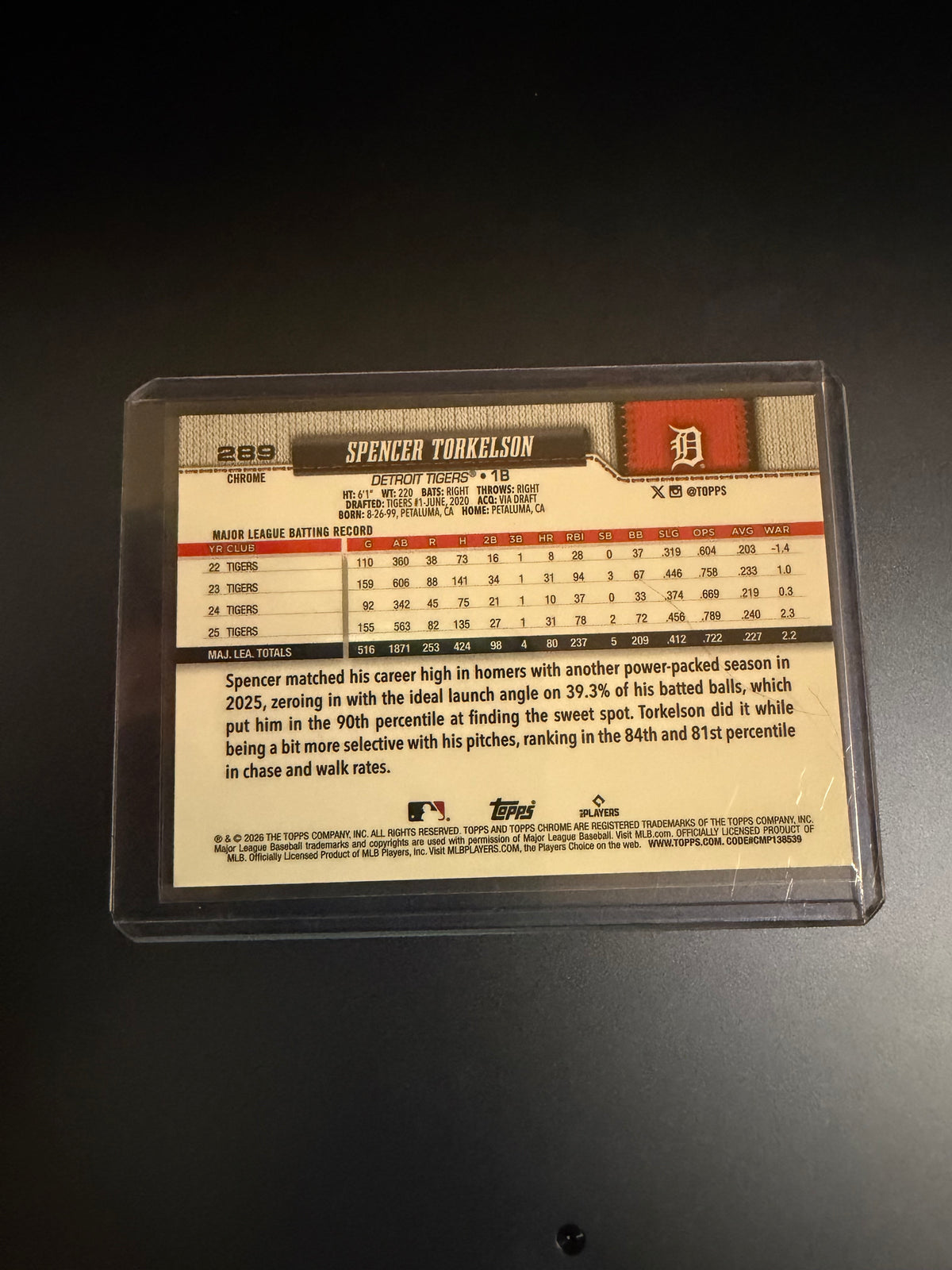 Spencer Torkelson 2026 Topps Chrome X-Fractor