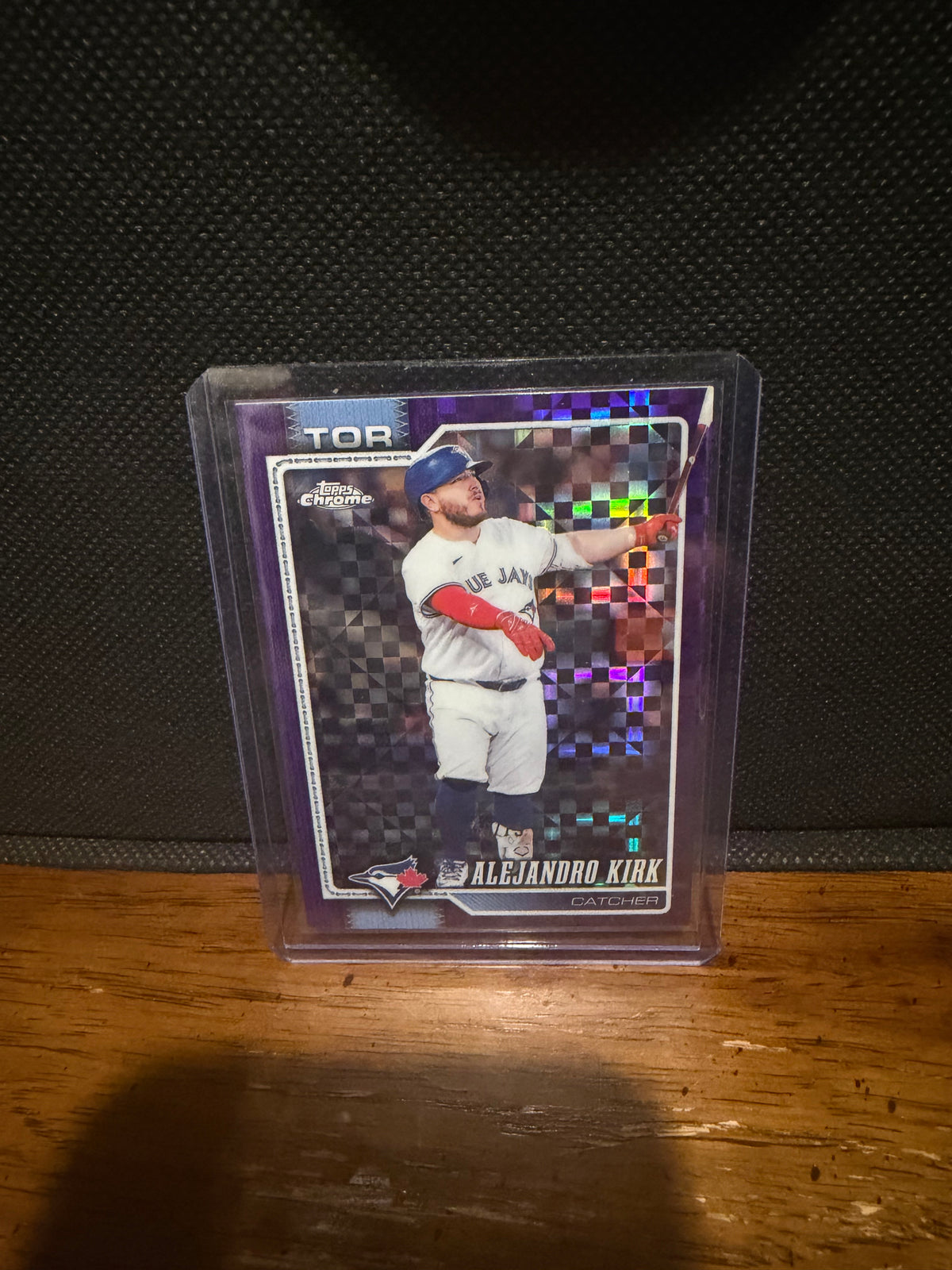 2026 Topps Chrome Alejandro Kirk Purple X-Fractor /75