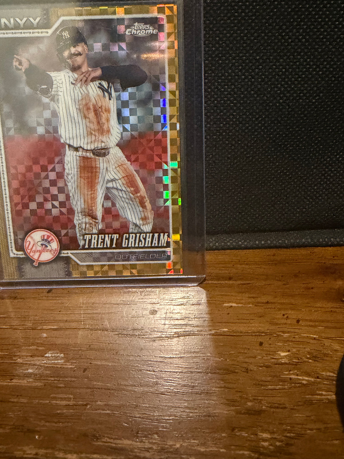 2026 Topps Chrome Trent Grisham Gold X-Fractor /50