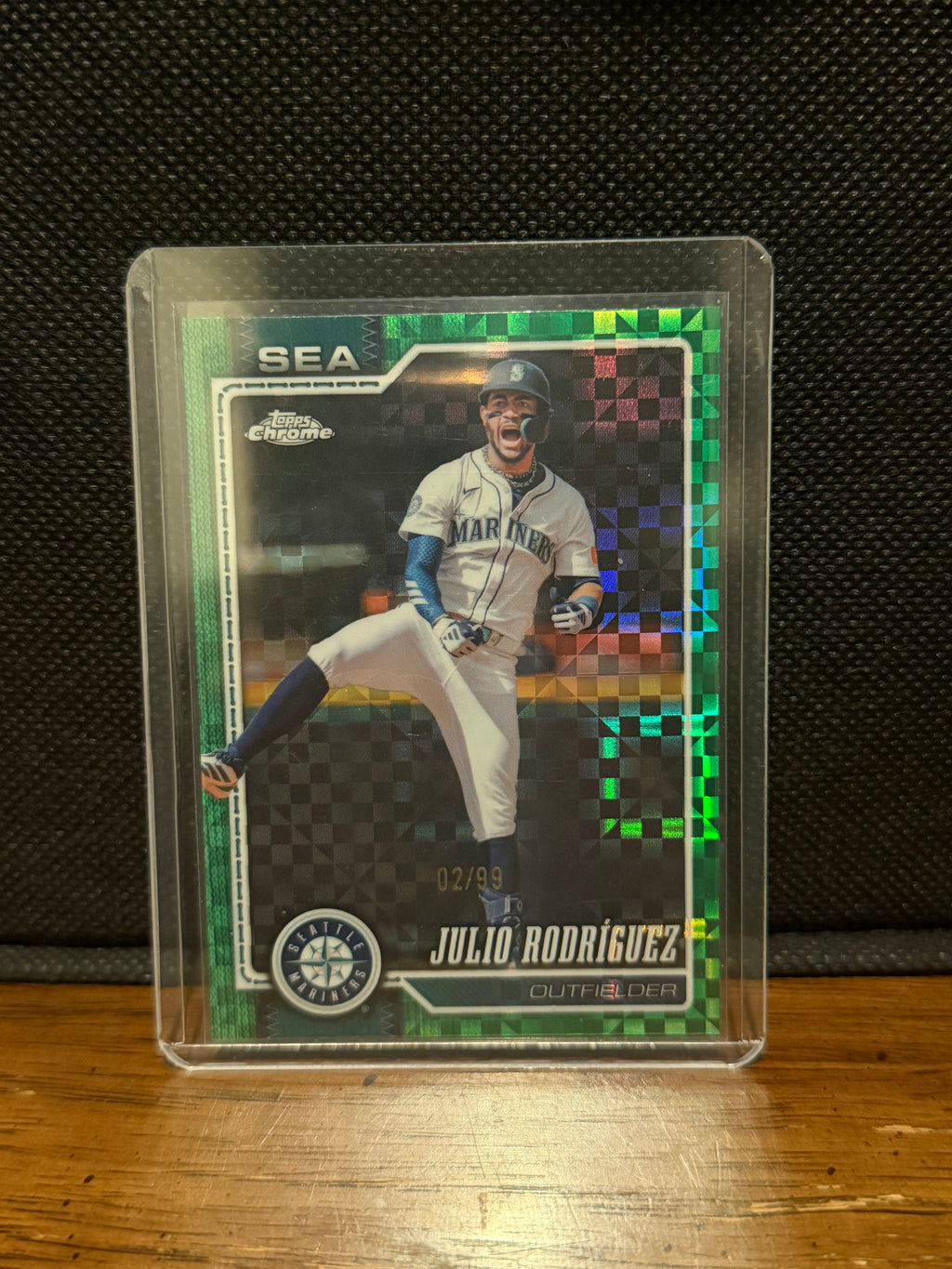 2026 Topps Chrome Julio Rodríguez Green X-Fractor /99