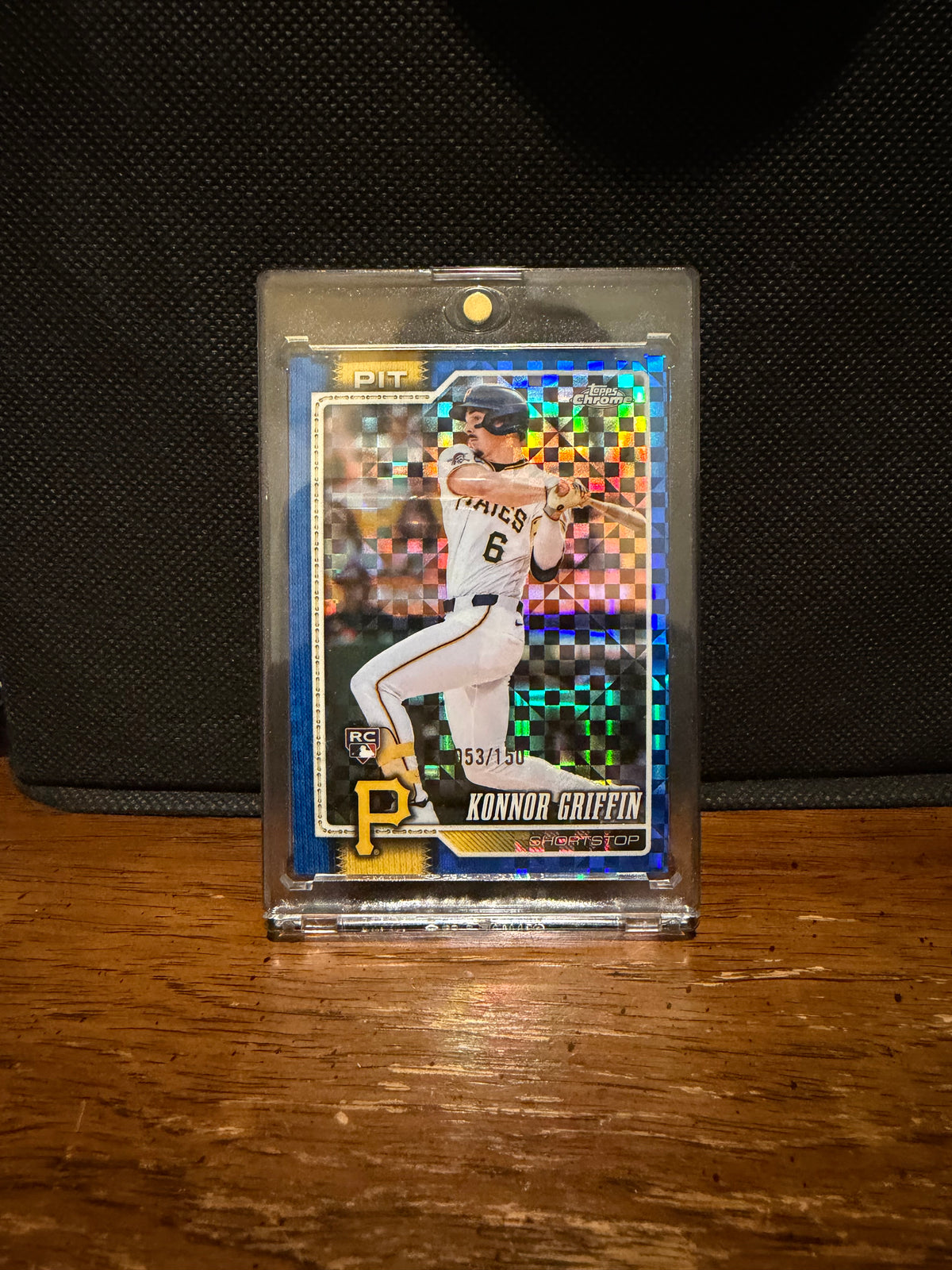 2026 Topps Chrome Konnor Griffin RC Blue X-Fractor /150 #74