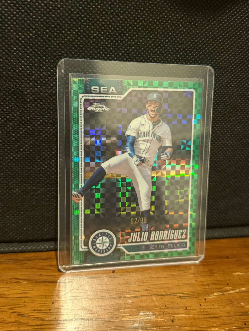 2026 Topps Chrome Julio Rodríguez Green X-Fractor /99