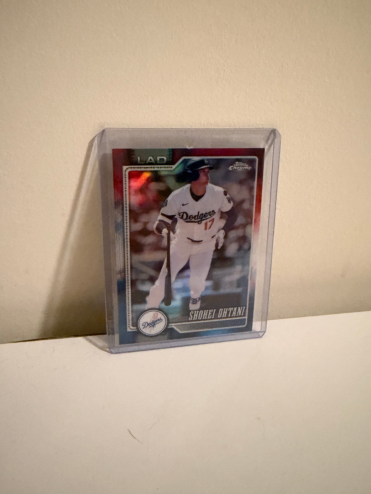 2026 Topps Chrome Shohei Ohtani Red, White & Blue Refractor #1