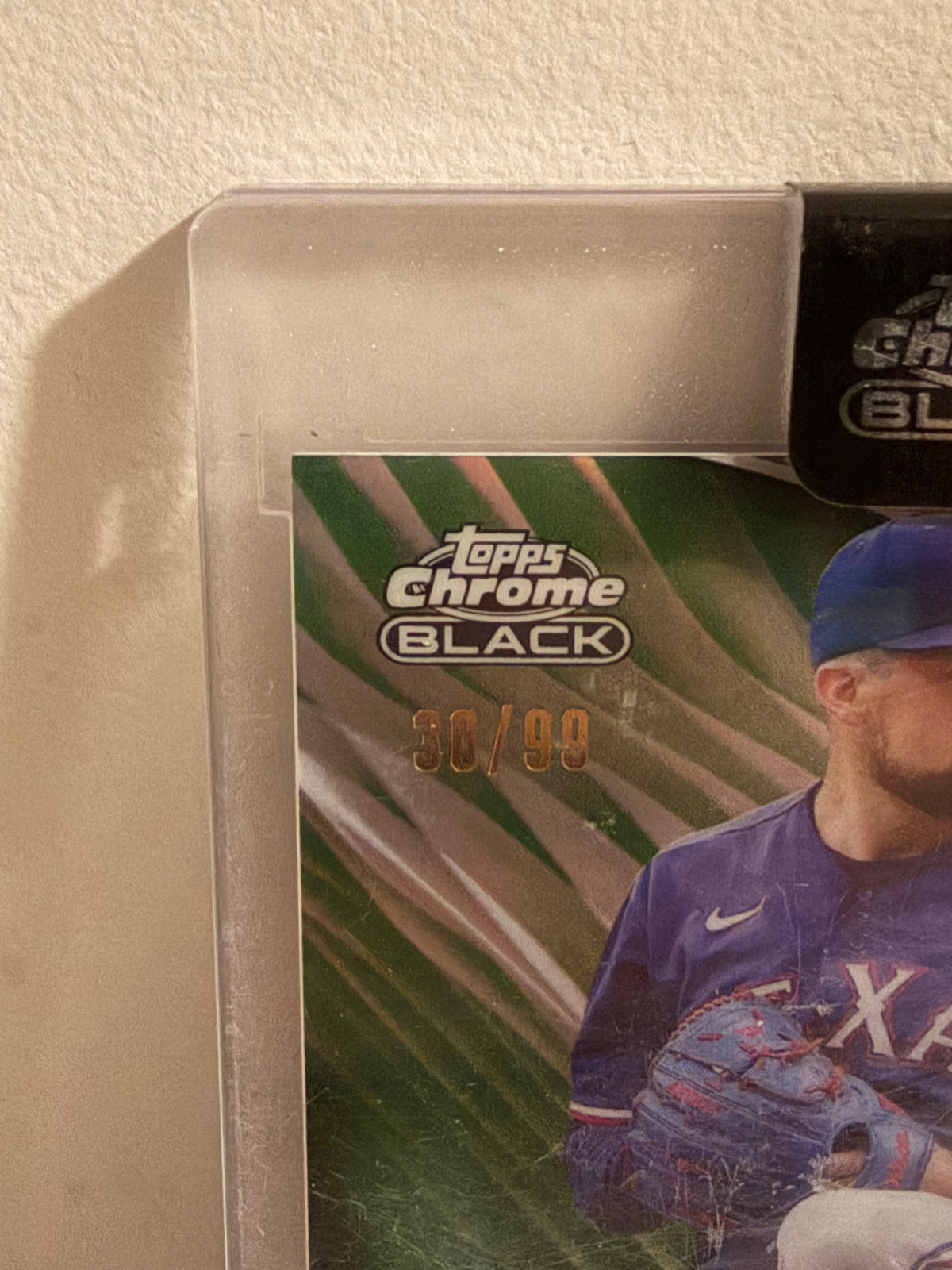 2024 Topps Chrome Black Nathan Eovaldi Green Refractor Autograph /99 #CBA-NE