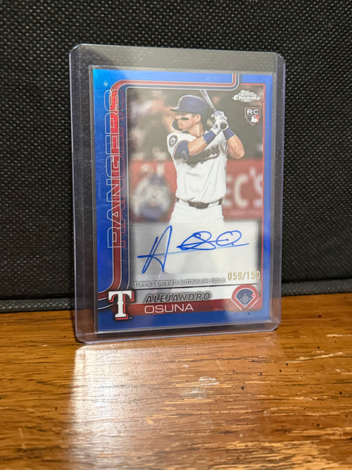 2025 Topps Chrome Update Alejandro Osuna RC Blue Autograph /150 #AC-AO