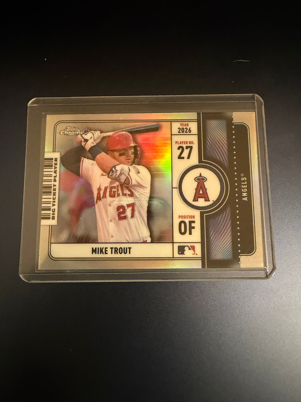 Mike Trout 2026 Topps Chrome Big Ticket Insert
