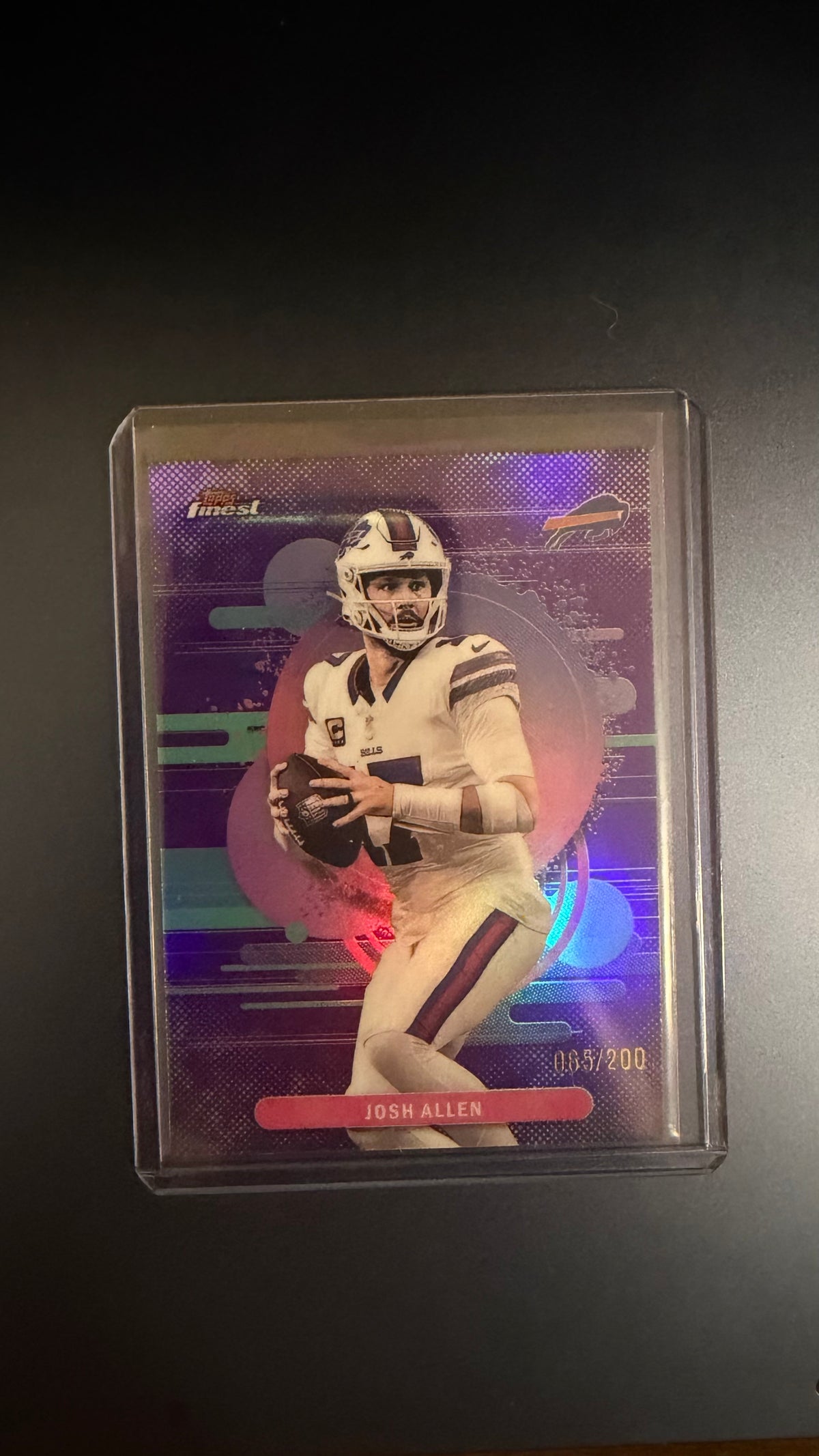 JOSH ALLEN 2025 TOPPS FINEST UNCOMMON PURPLE #/200 BUFFALO BILLS QB