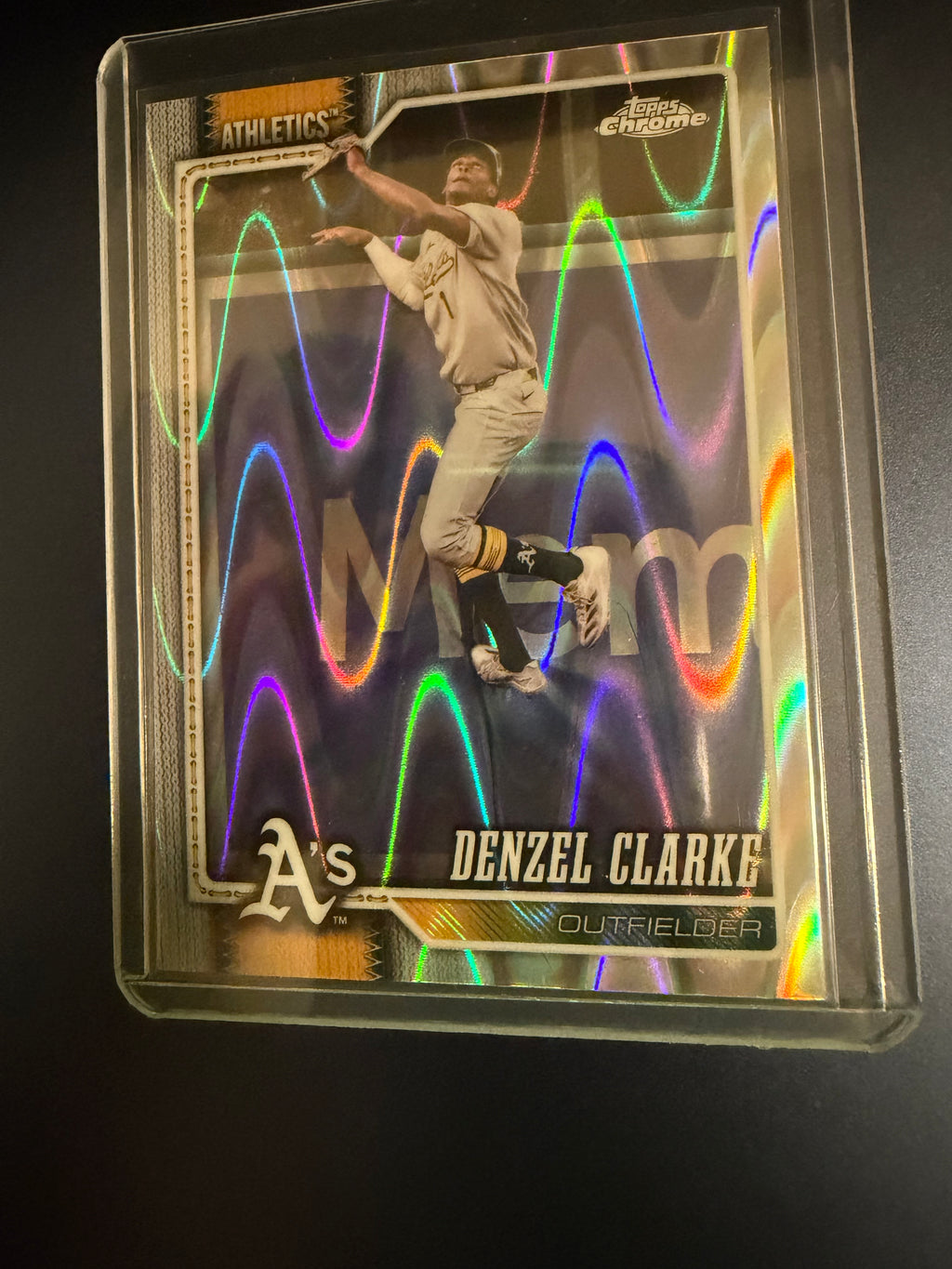 Denzel Clarke 2026 Topps Chrome RayWave Refractor