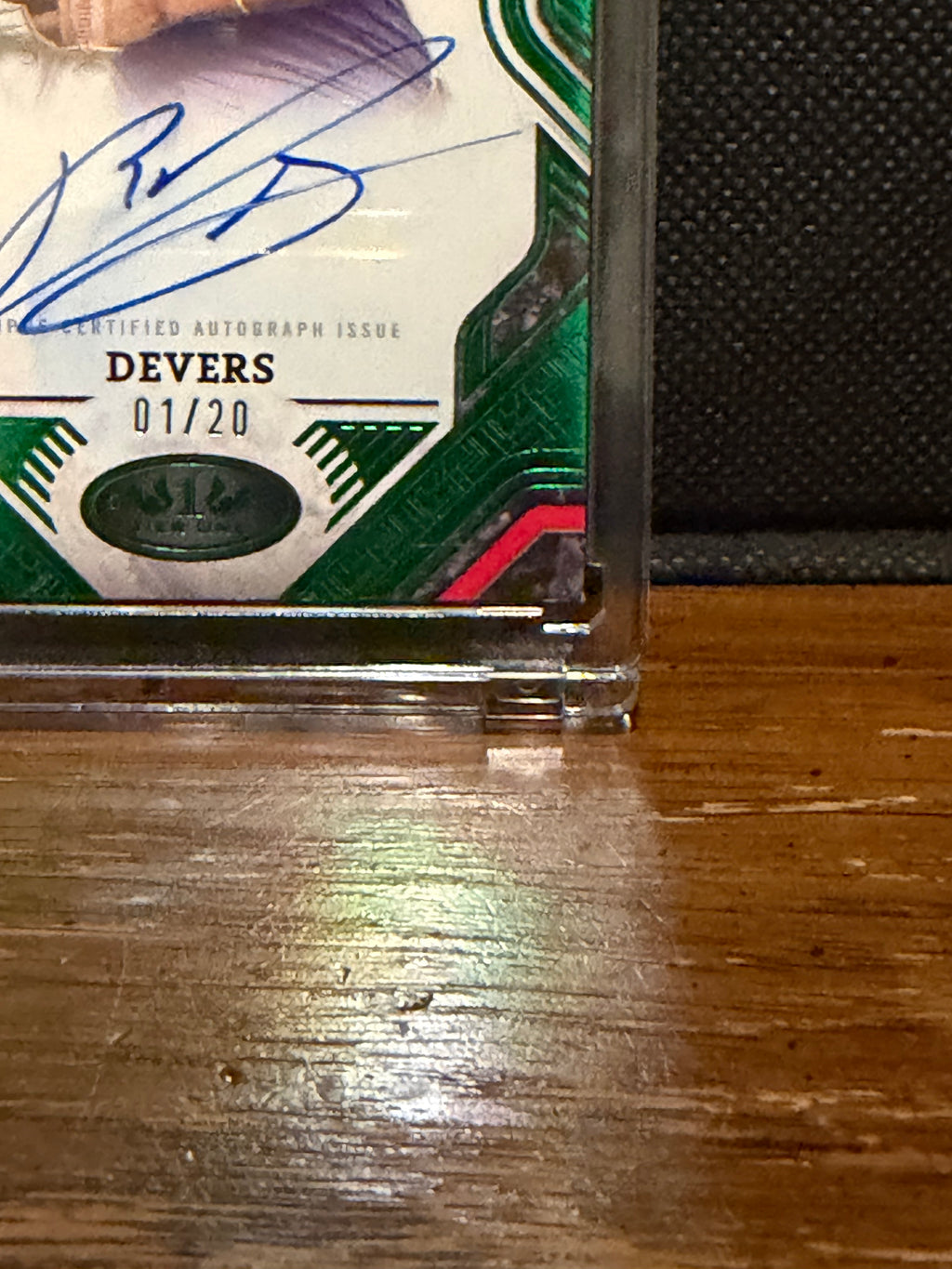 2025 Topps Tier One Rafael Devers Prime Performers Green Foil Autograph 1/20