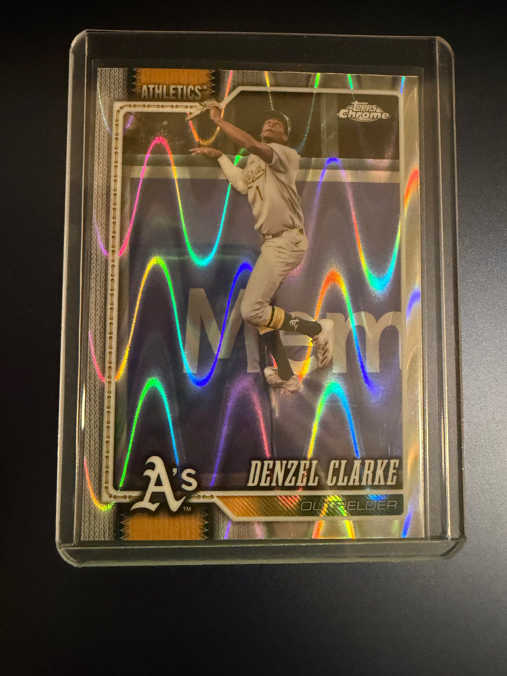 Denzel Clarke 2026 Topps Chrome RayWave Refractor