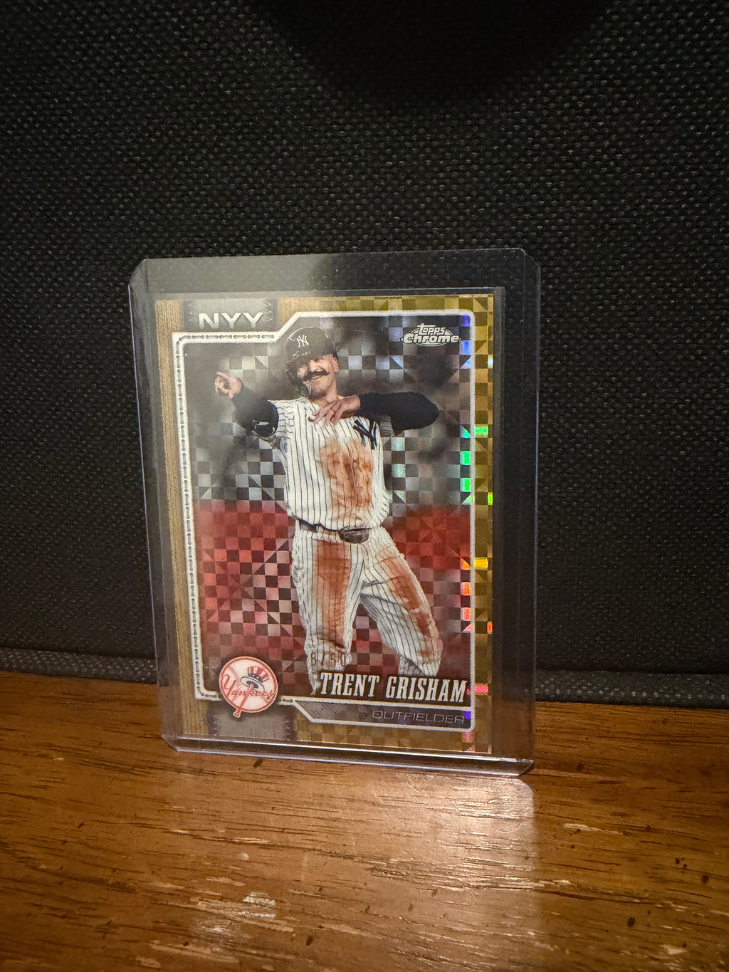 2026 Topps Chrome Trent Grisham Gold X-Fractor /50