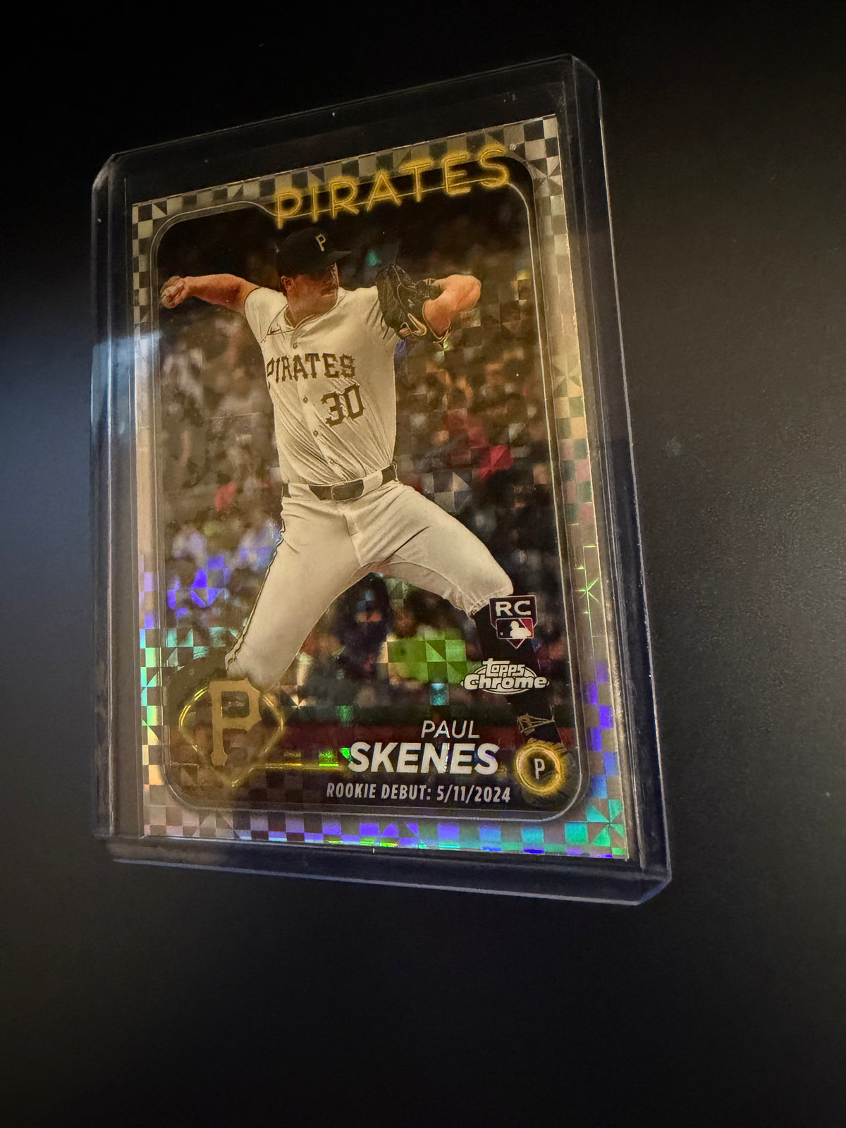 2024 Topps Chrome Update Paul Skenes Rookie Debut X-Fractor #USC27