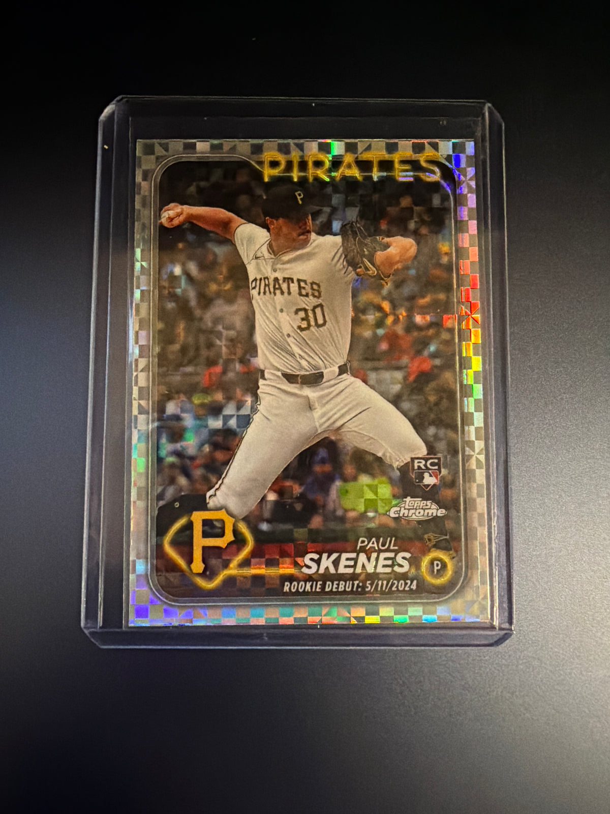 2024 Topps Chrome Update Paul Skenes Rookie Debut X-Fractor #USC27