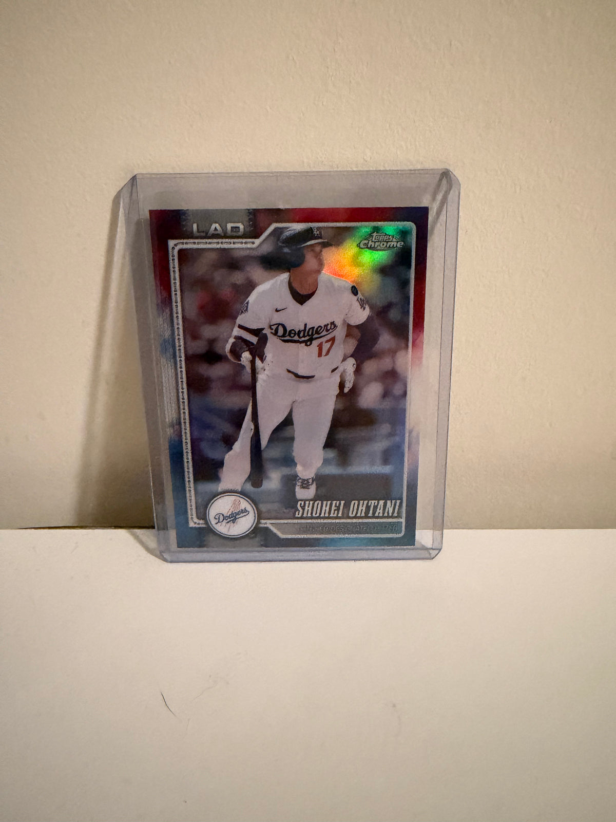 2026 Topps Chrome Shohei Ohtani Red, White & Blue Refractor #1