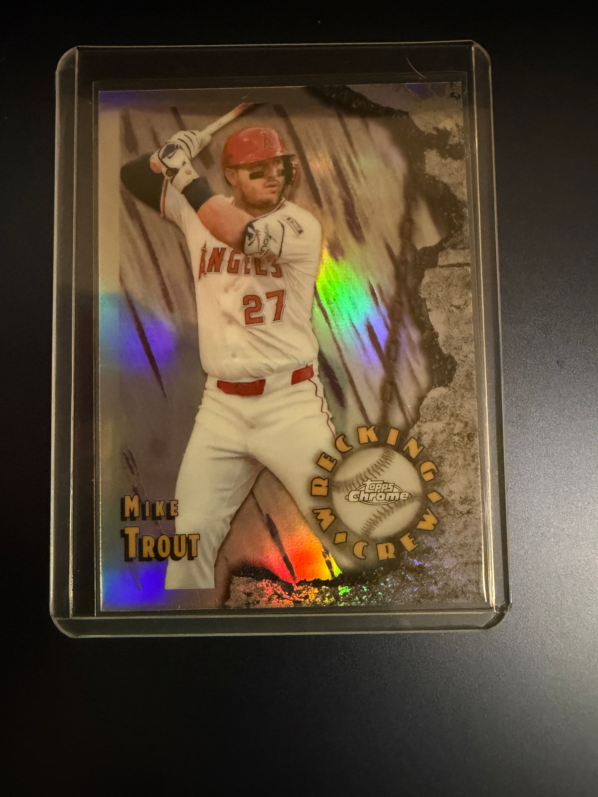 Mike Trout 2026 Topps Chrome Wrecking Crew Insert