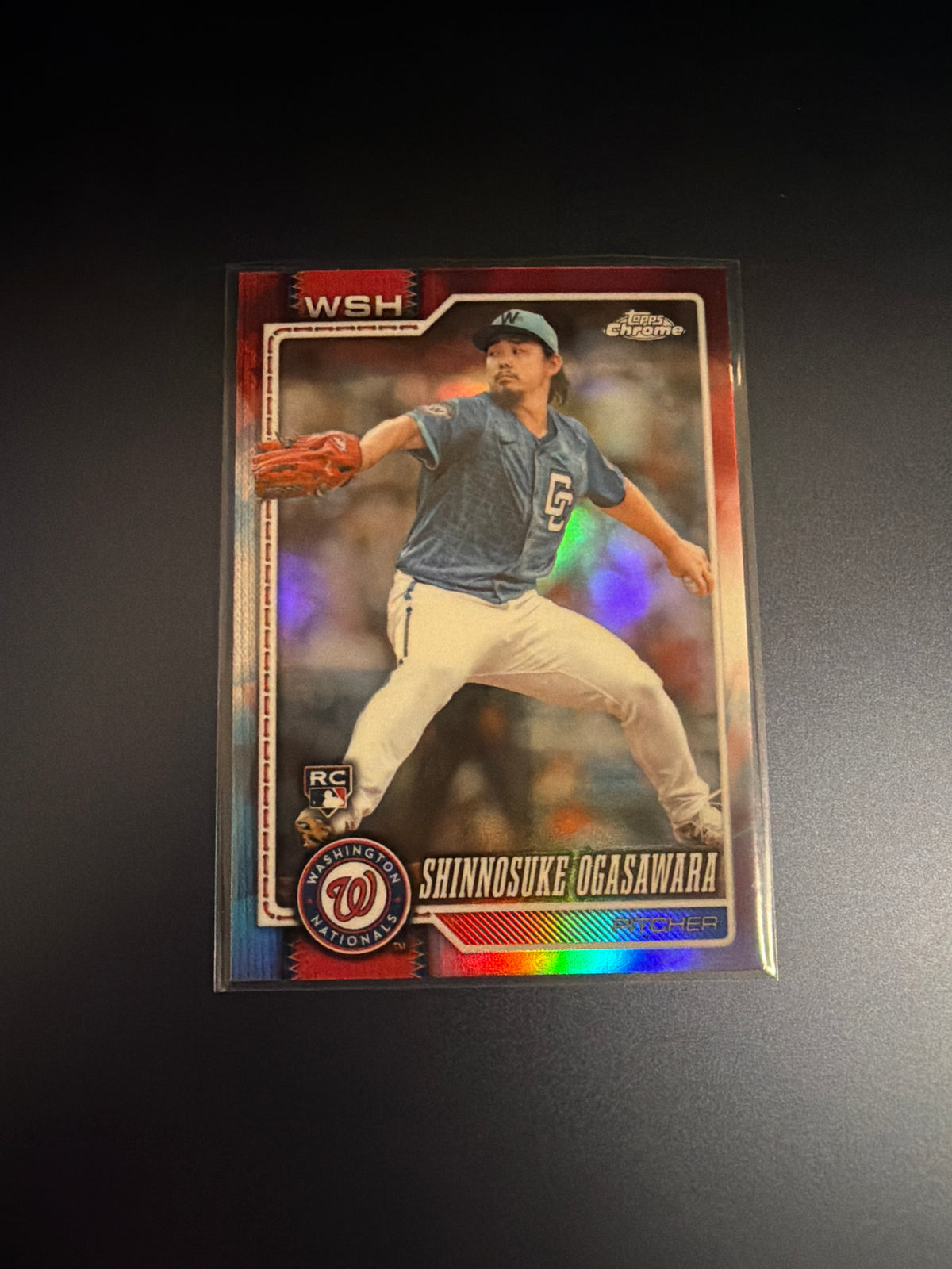 2026 Topps Chrome Shinnosuke Ogasawara Red White and Blue