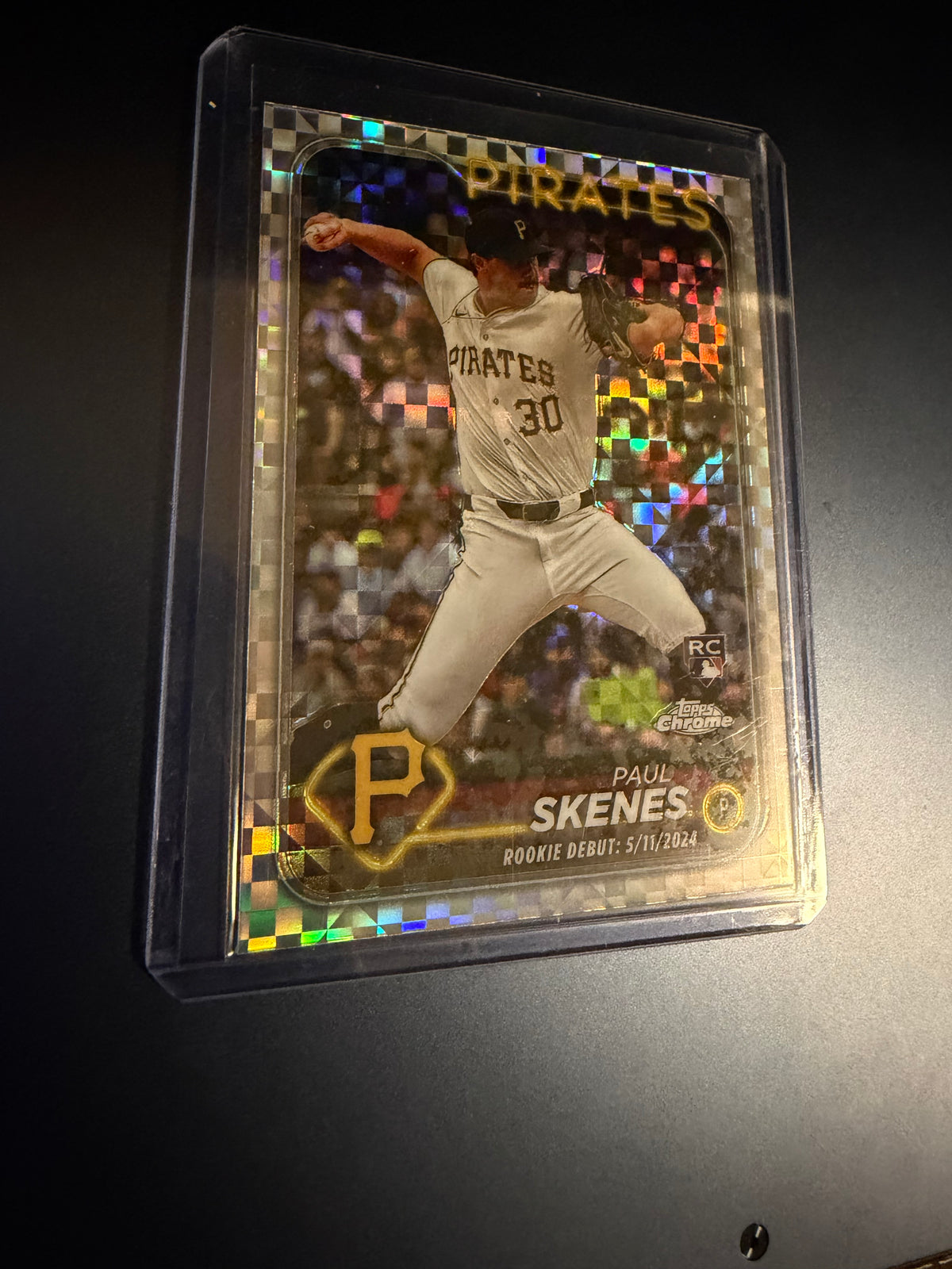 2024 Topps Chrome Update Paul Skenes Rookie Debut X-Fractor #USC27